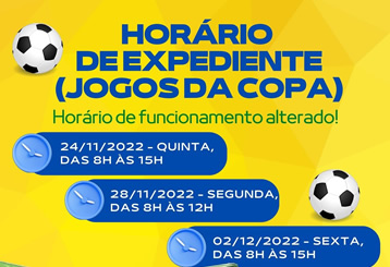 Prefeitura de Santarém estabelece horário especial durante a Copa
