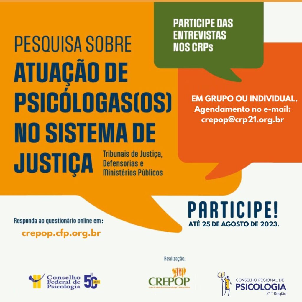 ATUAÇÃO DE PSICÓLOGAS ( OS ) NO SISTEMA DE JUSTIÇA.
